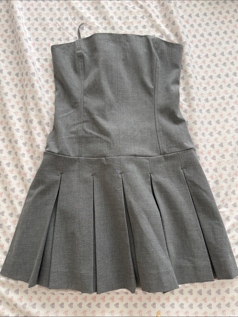 Christian Lacroix Grey Pleated Skirt